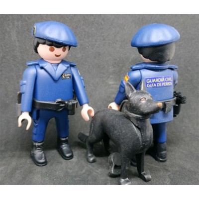 PLAYMOBIL GUARDIA CIVIL UNIDAD CANICA AZUL