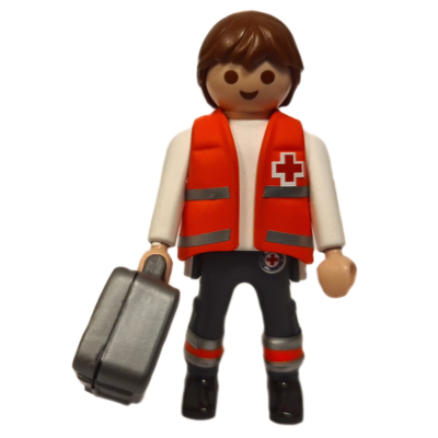 PLAYMOBIL CRUZ ROJA MANGA BLANCA CHICO / CHICA