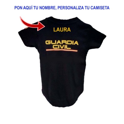 BODY BEBE GUARDIA CIVIL MANGA CORTA