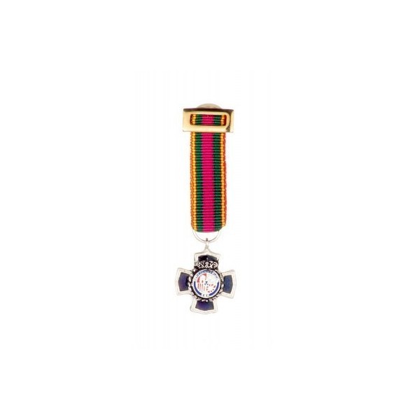 MEDALLA MINIATURA ANTIGÜEDAD POLICIA NACIONAL XXV AÑOS (25 AÑOS) DEDICACION POLICIAL