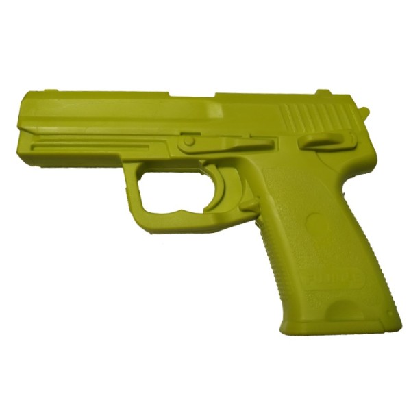 PISTOLA DE ENTRENAMIENTO GOMA DURA HK USP STANDARD, COLOR AMARILLO