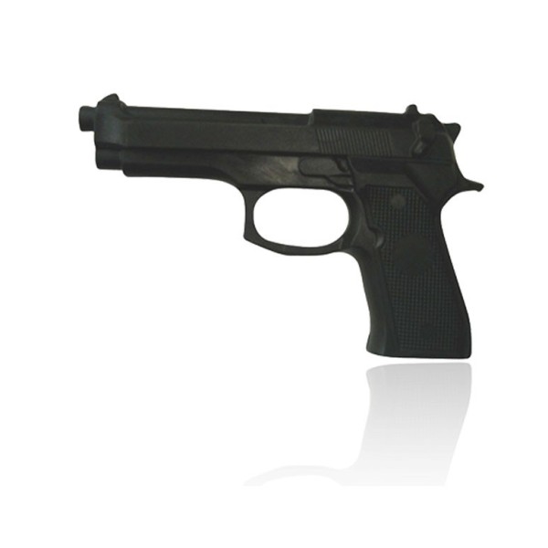 PISTOLA DE ENTRENAMIENTO GOMA DURA BERETTA 92FS, COLOR NEGRO