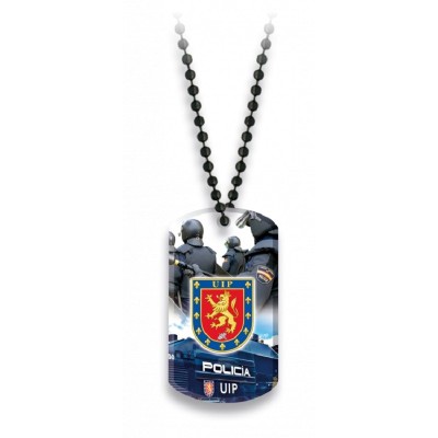 PLACA CON CADENA DE BOLAS UIP