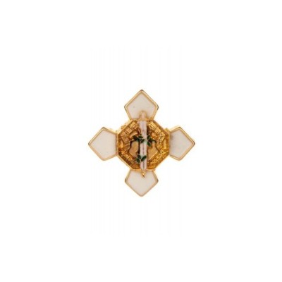 PIN CRUZ MERITO POLICIAL DISTINTIVO BLANCO