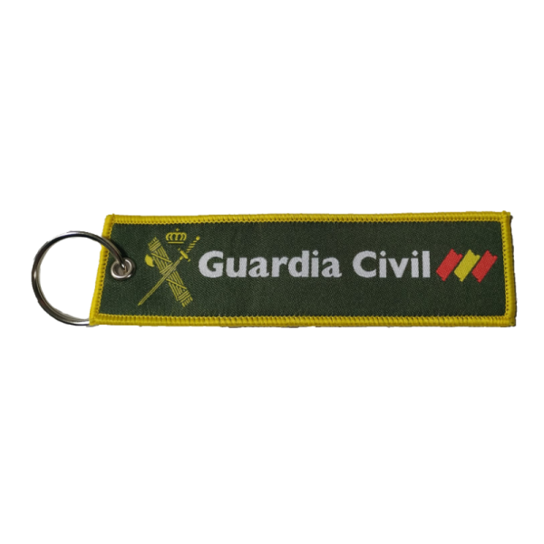 LLAVERO MICRO BORDADO CINTA GUARDIA CIVIL
