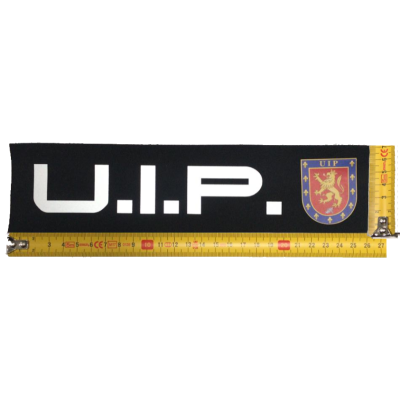 PARCHE ROTULO REFLECTANTE CON VELCRO UIP 26 X 7 CMS