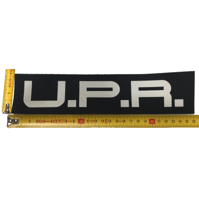 PARCHE ROTULO REFLECTANTE CON VELCRO UPR 26 X 6 CMS