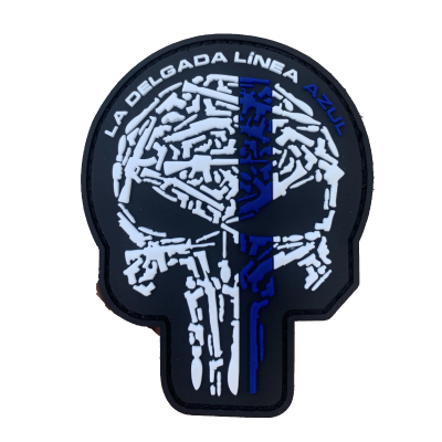 PARCHE PUNISHER “LA DELGADA LINEA AZUL”