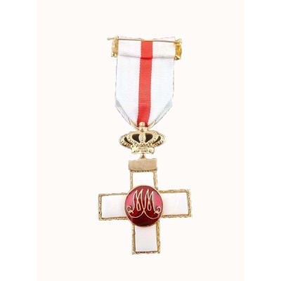ESTUCHE COMPLETO CRUZ AL MERITO MILITAR DISTINTIVO BLANCO