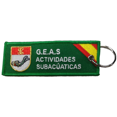LLAVERO MICRO BORDADO CINTA GUARDIA CIVIL G.E.A.S