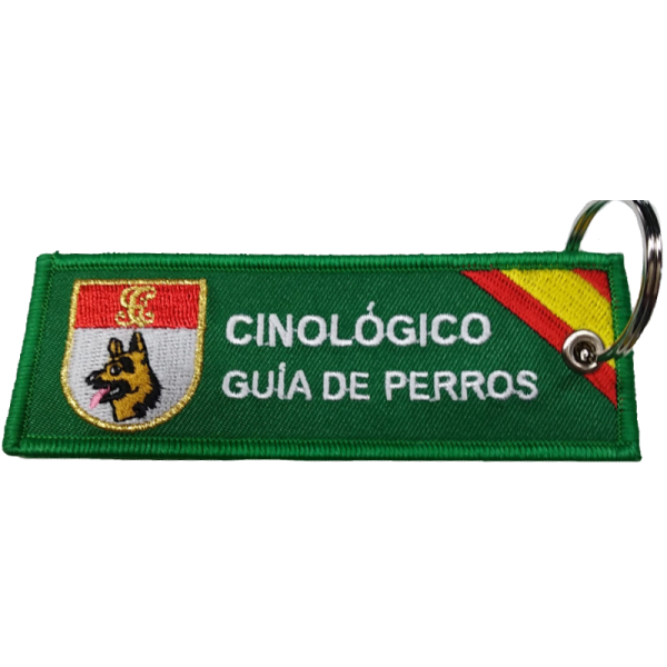 ¡¡OPORTUNIDAD!! LLAVERO MICRO BORDADO CINTA GUARDIA CIVIL GRUPO CINOLOGICO