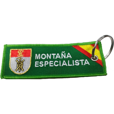 LLAVERO MICRO BORDADO CINTA GUARDIA CIVIL GRUPO MONTAÑA