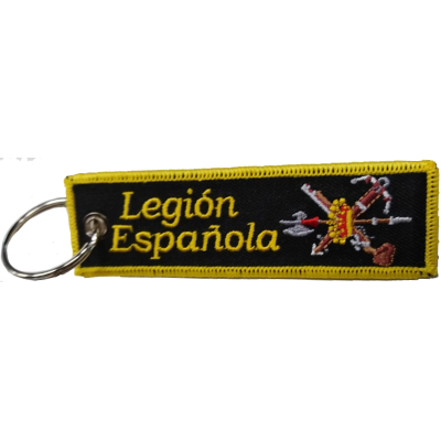 LLAVERO MICRO BORDADO CINTA LEGION ESPAÑOLA