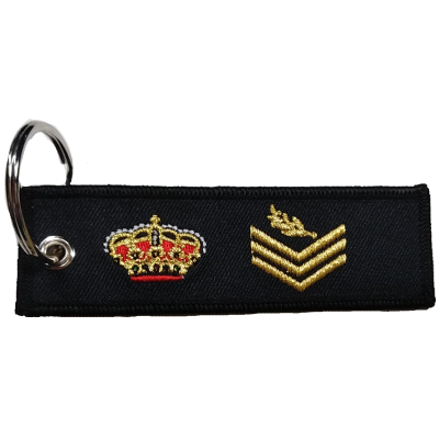 LLAVERO MICRO BORDADO CINTA CNP OFICIAL POLICIA