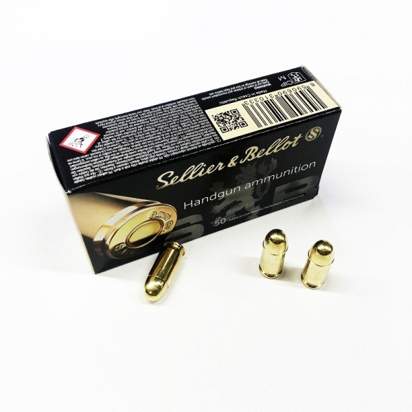 MUNICION SELLIER BELLOT 380 AUTO, 9 CORTO BLINDADA