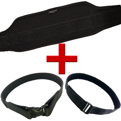 LOTE FAJA LUMBAR BBS + CINTURON TIGER COMPLETO