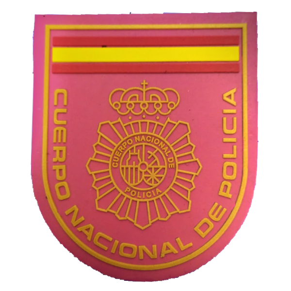 PARCHE PECHO CNP ROSA 3 X 3.5 CM PVC