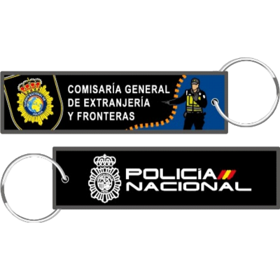 LLAVERO MICRO BORDADO EXTRANJERIA Y FRONTERAS