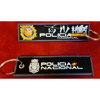 LLAVERO MICRO BORDADO POLICIA NACIONAL