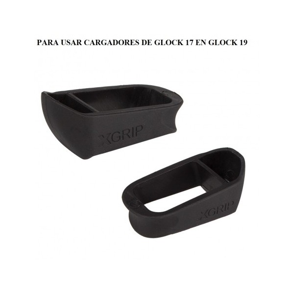 ADAPTADOR X GRIP CARGADOR GLOCK 17 PARA GLOCK 19