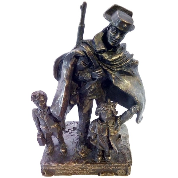 ESCULTURA GUARDIA CIVIL/NIÑOS COLEGIO GUARDIAS VALDEMORO