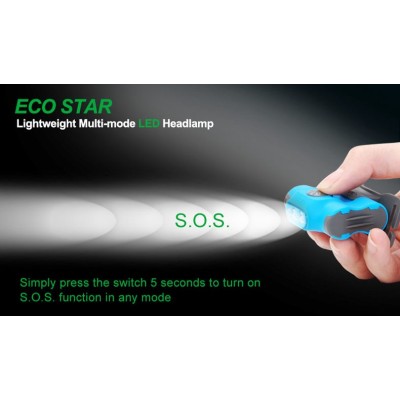 LINTERNA COLOR NEGRO ECO STAR  NEXTORCH 48 LM Y LUZ ROJA