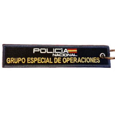 LLAVERO MICRO BORDADO CINTA GEO
