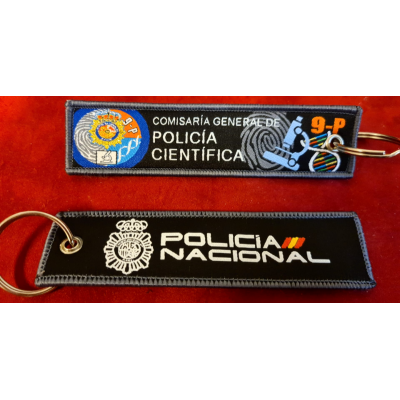 COLECCION LLAVEROS MICRO BORDADOS ESPECIALIDADES POLICIA NACIONAL
