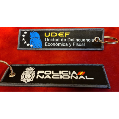 COLECCION LLAVEROS MICRO BORDADOS ESPECIALIDADES POLICIA NACIONAL