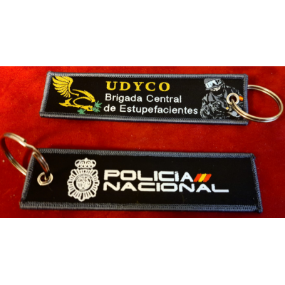 COLECCION LLAVEROS MICRO BORDADOS ESPECIALIDADES POLICIA NACIONAL
