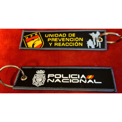 COLECCION LLAVEROS MICRO BORDADOS ESPECIALIDADES POLICIA NACIONAL