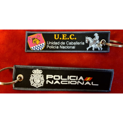 COLECCION LLAVEROS MICRO BORDADOS ESPECIALIDADES POLICIA NACIONAL
