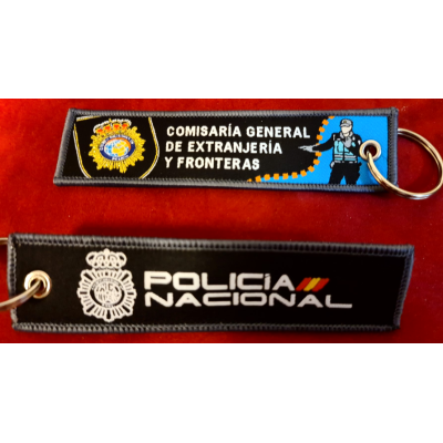 COLECCION LLAVEROS MICRO BORDADOS ESPECIALIDADES POLICIA NACIONAL