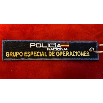 COLECCION LLAVEROS MICRO BORDADOS ESPECIALIDADES POLICIA NACIONAL