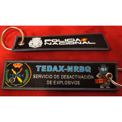 COLECCION LLAVEROS MICRO BORDADOS ESPECIALIDADES POLICIA NACIONAL
