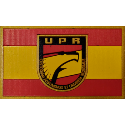 PARCHE GOMA BANDERA ESPAÑA UPR