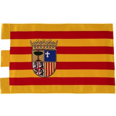 BANDERA COMUNIDAD DE ARAGON (SOBREMESA) BORDADA