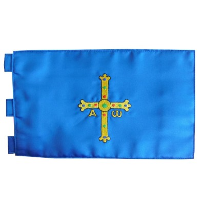 BANDERA PRINCIPADO DE ASTURIAS (SOBREMESA) BORDADA