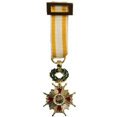 MEDALLA MINIATURA CRUZ CABALLERO / DAMA ISABEL LA CATOLICA