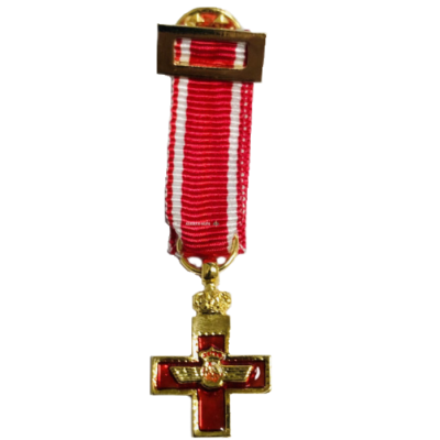 MEDALLA MINIATURA MERITO AERONAUTICO DISTINTIVO ROJO