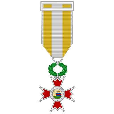 MEDALLA MINIATURA CRUZ DE PLATA ISABEL LA CATOLICA