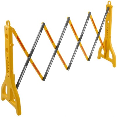 BARRERA EXTENSIBLE DE 23-2500MM COLOR AMARILLO-NEGRO