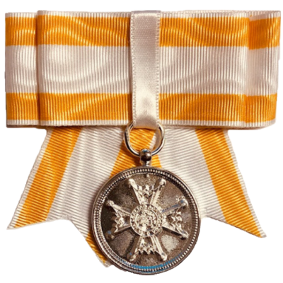 MEDALLA LAZO DE PLATA DAMA ORDEN ISABEL LA CATOLICA