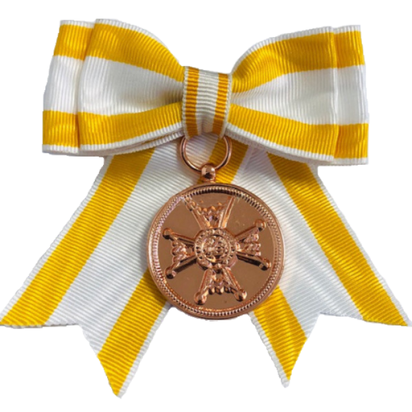 MEDALLA LAZO DE BRONCE DAMA ORDEN ISABEL LA CATOLICA