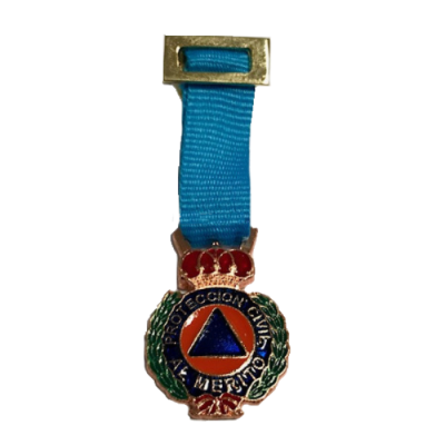 MEDALLA MINIATURA PROTECCION CIVIL BRONCE