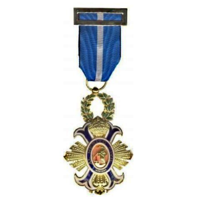 MEDALLA CRUZ DE OFICIAL DE LA ORDEN MERITO CIVIL ORO