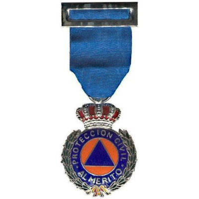 MEDALLA AL MERITO DE LA PROTECCION CIVIL DTVO AZUL PLATA