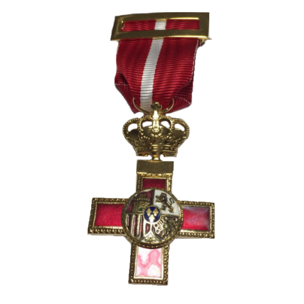CRUZ DEL MERITO MILITAR CON DISTINTIVO ROJO