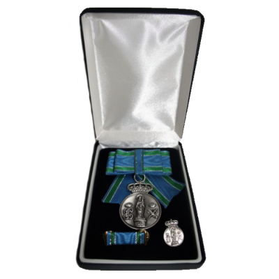 LAZO SEÑORA MEDALLA CENTENARIO DE LA VIRGEN DEL PILAR (CHAPADA PLATA 10 MICRAS) + PIN + PASADOR
