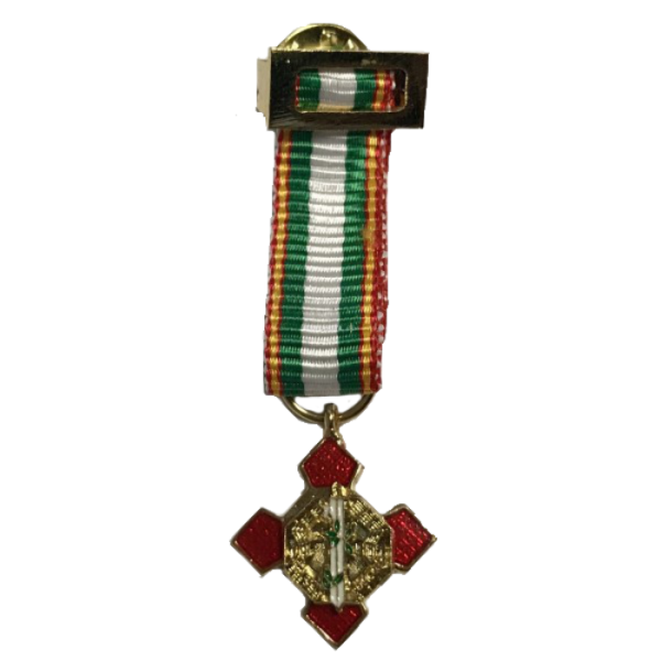 MEDALLA MINIATURA MERITO POLICIAL DISTINTIVO ROJO